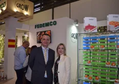 Alberto Palmí, Director de La Federación Española del Envase de Madera y sus Componentes (FEDEMCO), junto con su compañera Memén Cerveró, Directora de Marketing y Comunicación.